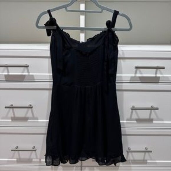 NWT Reformation Black Mini Dress - Picture 4 of 5